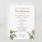 kerstmuziekconcert kaart (Voorkant)