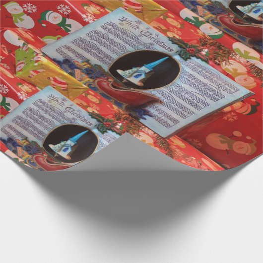 Kerstmuziekdoos Cadeaupapier (Hoek)