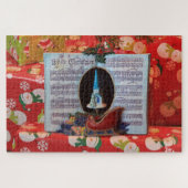 Kerstmuziekdoos Puzzle Legpuzzel (Horizontaal)