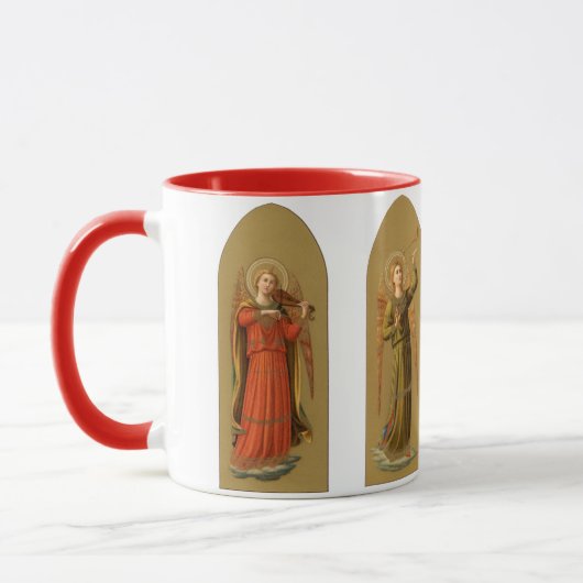 Kerstmuziekengel, Vintage Renaissance Mok (Links)