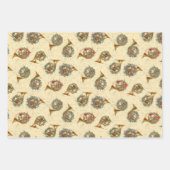 kerstmuziekinstrumenten Violin French Horn Inpakpapier Vel (Voorkant 2)