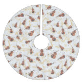 Kerstmuzieknotaties Violinen Goud Kerstboom Rok (Voorkant)