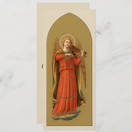 Kerstmuzikant Angels,  renaissance Kaart (Voorkant / Achterkant)