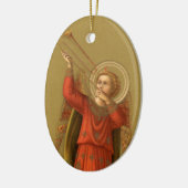 Kerstmuzikant Angels,  renaissance Keramisch Ornament (Links)