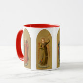 Kerstmuzikant Angels, renaissance Mok (Voorkant links)