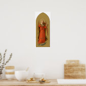 Kerstmuzikant Angels,  renaissance Poster (Keuken)