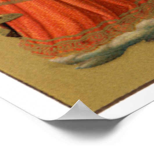 Kerstmuzikant Angels, renaissance Poster (Hoek)