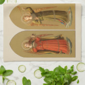 Kerstmuzikant Angels, renaissance Theedoek (Gevouwen)