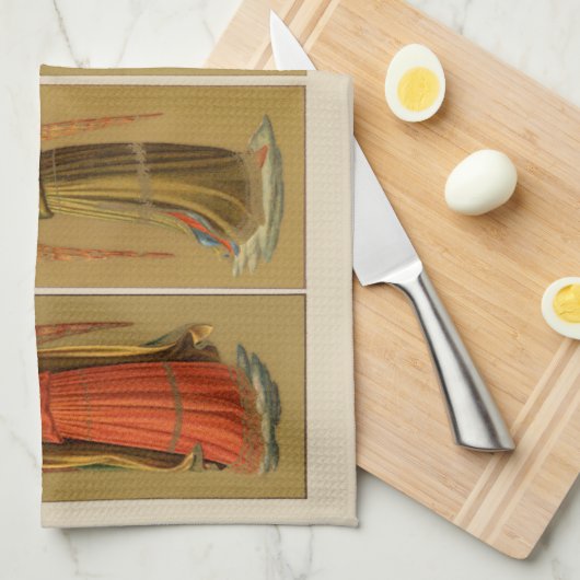 Kerstmuzikant Angels,  renaissance Theedoek (Quarter Fold)