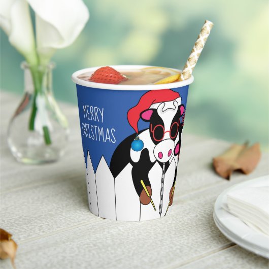 Kerstmuzikanten Papieren Bekers (Insitu)