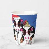 Kerstmuzikanten Papieren Bekers (Links)