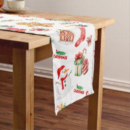 Kerstnaadloos patroon medium tafelloper