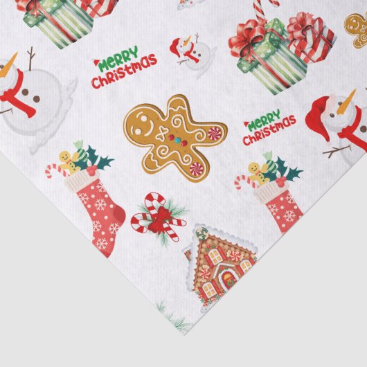 Kerstnaadloos patroon tissuepapier (Detail)