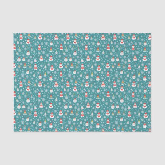 Kerstnaadloos patroon tissuepapier (Voorkant)