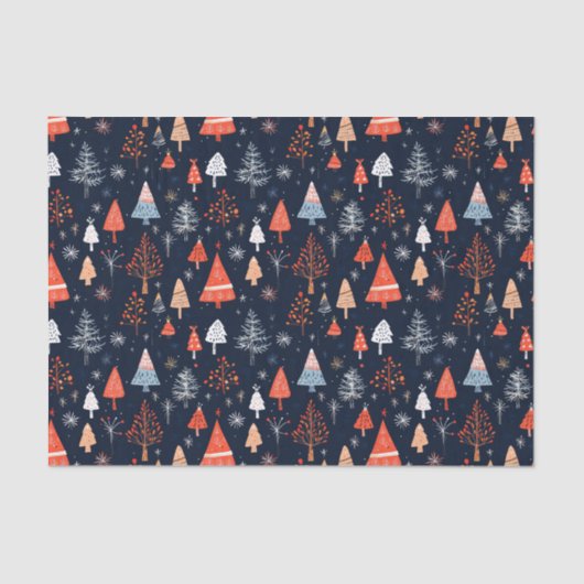 Kerstnaadloos patroon tissuepapier (Voorkant)