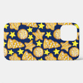 Kerstnaadloos patroon van snoepjes en geel sst Case-Mate iPhone case (Achterkant (horizontaal))