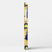 Kerstnaadloos patroon van snoepjes en geel sst Case-Mate iPhone case (Achterkant / Links)