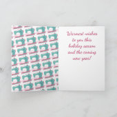 kerstnaaimachines die handgeschenken naaien feestdagen kaart (Binnen)