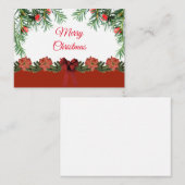 Kerstnaalden Kerst Kaarten Notitiekaartje (Voorkant / Achterkant)