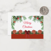 Kerstnaalden Kerst Kaarten Notitiekaartje (Voorkant / Achterkant in situ)