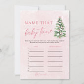 Kerstnaam dat Baby Tune Baby shower spel Kaart (Voorkant)