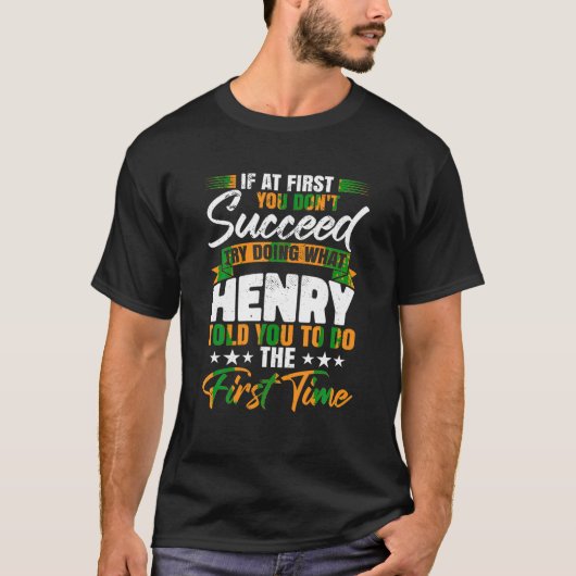 Kerstnaam Henry T Shirt (Voorkant)