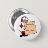 kerstnaam kerstnamelag kerstkerstkerstkerstman-lij ronde button 5,7 cm (Voorkant /achterkant)