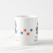 Kerstnaam Penguin Grey Hot Chocolate mok (Center)