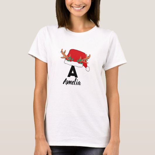 Kerstnaam Persoonlijk T-shirt (Voorkant)