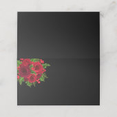 kerstnaam Plaats kaart rode rozen Plaatskaartje (Buitenkant ongevouwen)