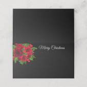 kerstnaam Plaats kaart rode rozen Plaatskaartje (Buitenkant ongevouwen)