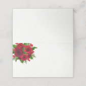 kerstnaam Plaats kaart rode rozen Plaatskaartje (Buitenkant ongevouwen)