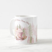 Kerstnaam Roze Hot Chocolate Mok (Voorkant links)