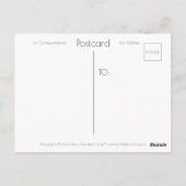 Kerstnacht | Blue Beach Song™-Briefkaart Briefkaart (Achterkant)