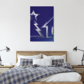 Kerstnacht Canvas Afdruk (Insitu (Slaapkamer))