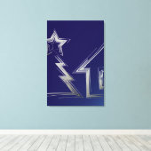 Kerstnacht Canvas Afdruk (Insitu (Houten vloer))