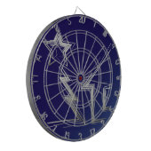 Kerstnacht Dartbord (Voorkant Links)