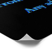 Kerstnacht deur-grootte groet - gepersonaliseerd poster (Hoek)