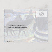 Kerstnacht door Eugene Henri Paul Gauguin Feestdagenkaart (Achterkant)