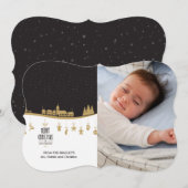 Kerstnacht-feestdag fotokaart feestdagenkaart (Voorkant / Achterkant)