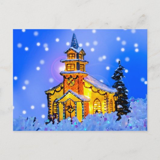 Kerstnacht Feestdagenkaart (Voorkant)