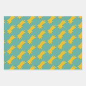 Kerstnacht Finse hutten, bomen en schieten Inpakpapier Vel (Voorkant 3)