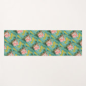 Kerstnacht Finse hutten, bomen en schieten Yogamat (Voorkant (horizontaal))