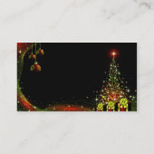 Kerstnacht groene set visitekaartje (Achterkant)