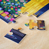 Kerstnacht in Londen Legpuzzel (Zijkant)