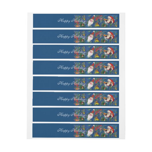 KERSTNACHT/ KERSTMAN ADRESLABEL WIKKEL (Vel)