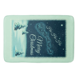 Kerstnacht kerstmis kerstmis voor de kerstman badmat