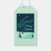 Kerstnacht kerstmis kerstmis voor de kerstman cadeaulabel (Voorkant)