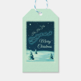 Kerstnacht kerstmis kerstmis voor de kerstman cadeaulabel