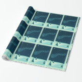 Kerstnacht kerstmis kerstmis voor de kerstman cadeaupapier (Uitgerold)